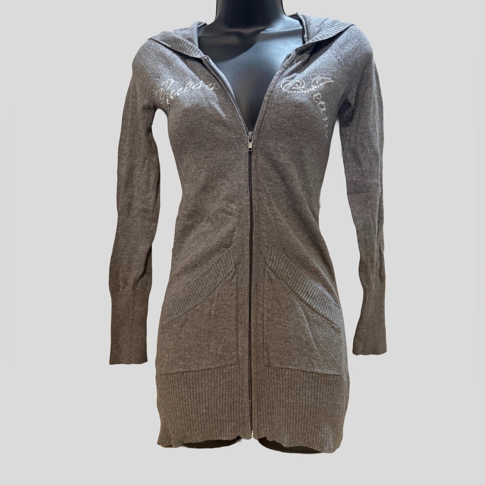 Guess Gray Knit Cardigan